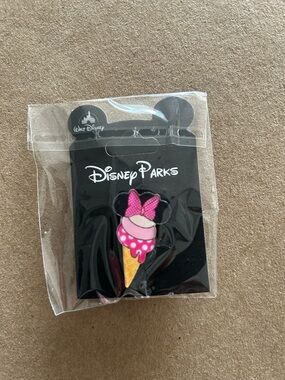 Disney Pink Minnie Mouse Ice Cream Enamel Pin